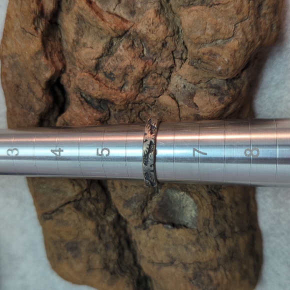 Vintage Native American Thunderbird Sterling Silver Band Ring Size 6 - Picture 4 of 6